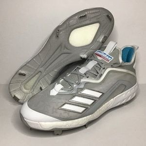 Adidas Men's Icon VI 6 Boost Baseball Cleats Grey Metal Cleats Size 13.5 EH2382